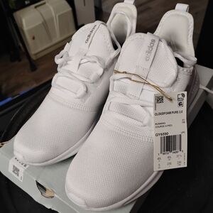 Adidas Kids Cloudfoam Pure 2.0 White Shoes